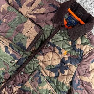 Polo Ralph Lauren-Quilted-Kids 4T Toddler-Camo Puffer-Jacket/Barn Coat Corduroy